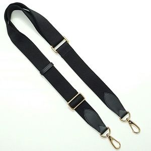 Burberry Messenger Bag Black Gold Strap